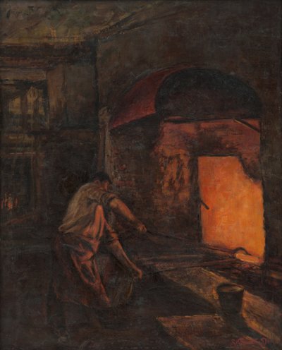 Turning the Kettle by Döme Skuteczky